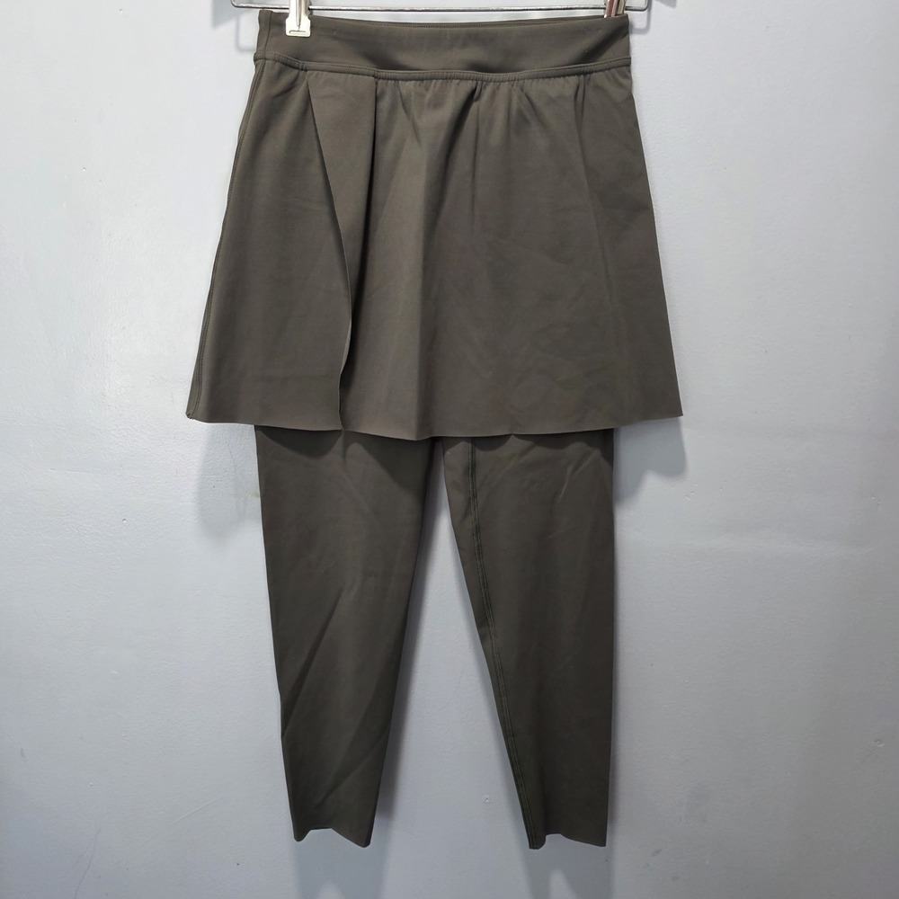 Spanx Booty Boost Active Skirt Around 7/8 Leggings Dark Palm Size S